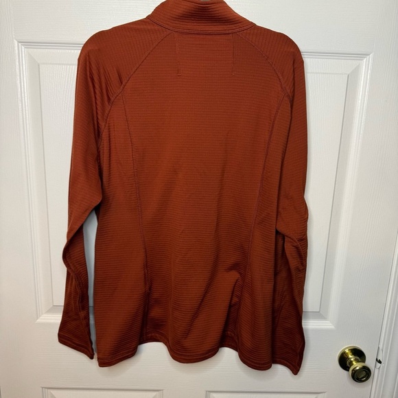 5.11 Tactical Men’s Long Sleeved 3/4 Zipper Performance Top Size XL GUC Rust Red - Picture 3 of 6